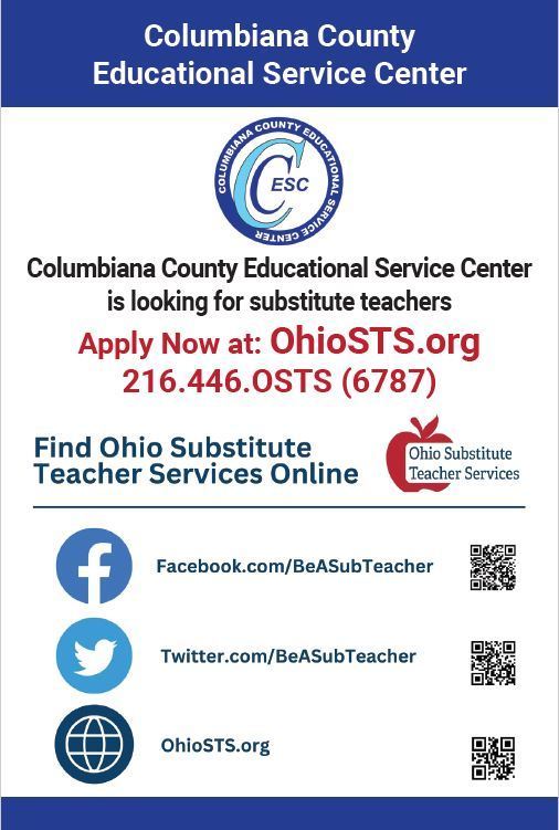 CCESC is looking for Substitute Teachers
