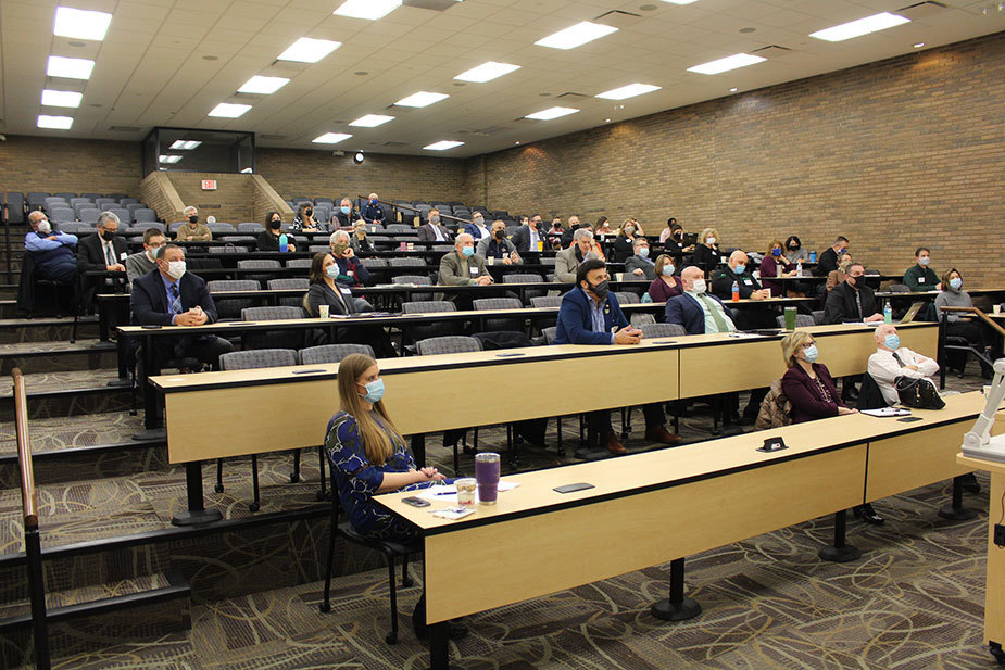 Educators, businesses owners and other interested parties attended Thursday’s Columbiana County Business Advisory Council forum at Kent State Salem.