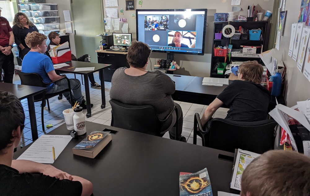 Students and staff Zoom